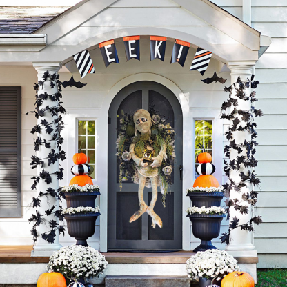 💀Mummy Halloween Wreath