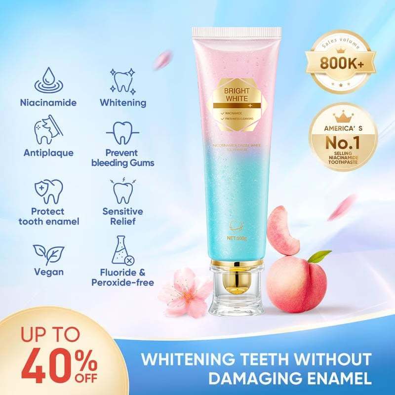 ✨ Achieve a Radiant Smile - 49% OFF - 🦷 Niacinamide Whitening Toothpaste - For Healthier, Whiter Teeth!