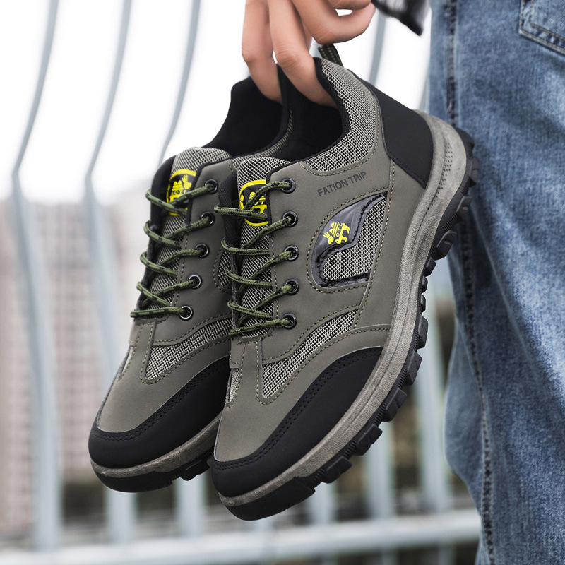 Men's Thickened Sole Elastic Collar Orthopedic Insole Comfortable Outdoor Shoes Casual Shoes-walkjoyful