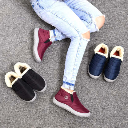 🔥HOT SALE 🎉Winter Water-Proof Winter Fur-Lined Soft Boots