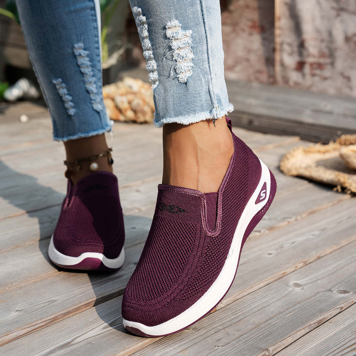 🔥Last Day Promotion 70% OFF🔥- Women's Comfortable Breathable Knitted Sneakers