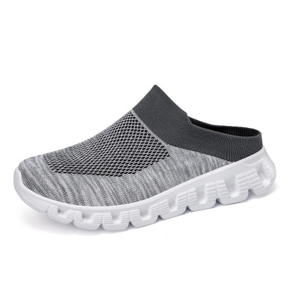 MEN'S SUMMER CASUAL FLYING WOVEN BREATHABLE HALF SLIPPERS