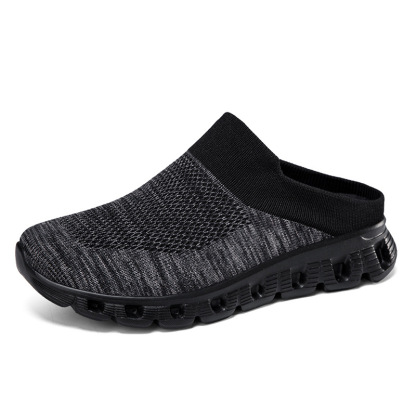 MEN'S SUMMER CASUAL FLYING WOVEN BREATHABLE HALF SLIPPERS