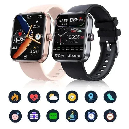 🔥🔥All day monitoring of heart rate and blood pressure💯Bluetooth fashion smart watch⌚