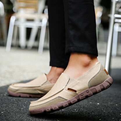 Men's Good arch support Outdoor Breathable Lightweight Walking Slip On Sneakers-burnzay