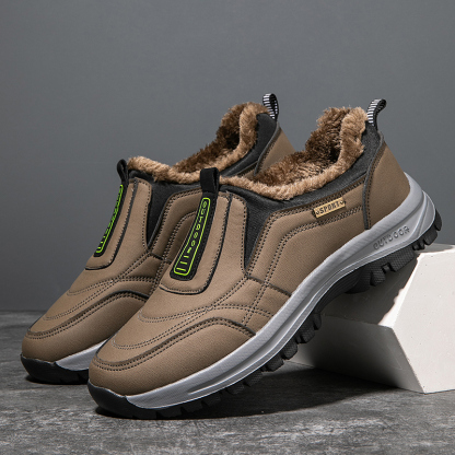 MEN'S COMFORTABLE VELVET WARM THICK-SOLED CASUAL SNEAKERS-walkjoyful