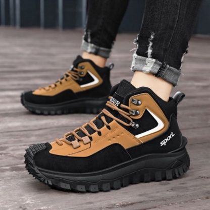 (⏰Limited Time Sale 70% OFF) Men's Outdoor Hiking Boots - Waterproof, Non-Slip, Puncture-Proof And Smash-Proof; Correct Arch Support And Wide Toe - Suitable For Daily Wear And Outdoor Adventures