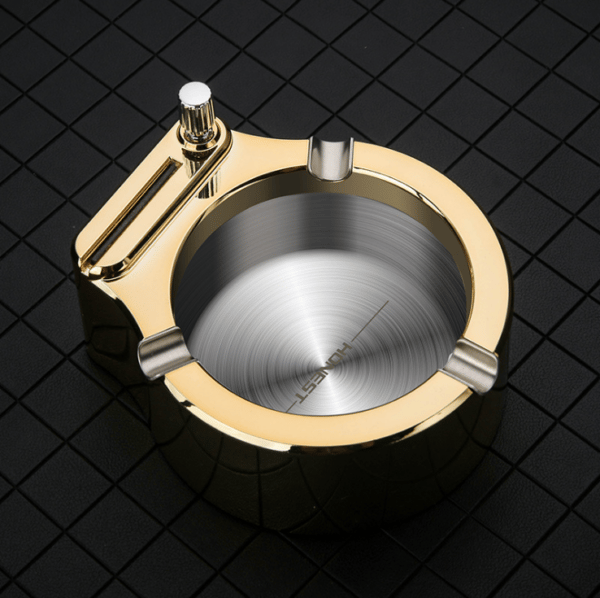 💥Retro Metal Ashtray Ten Thousand Match Lighter🔥