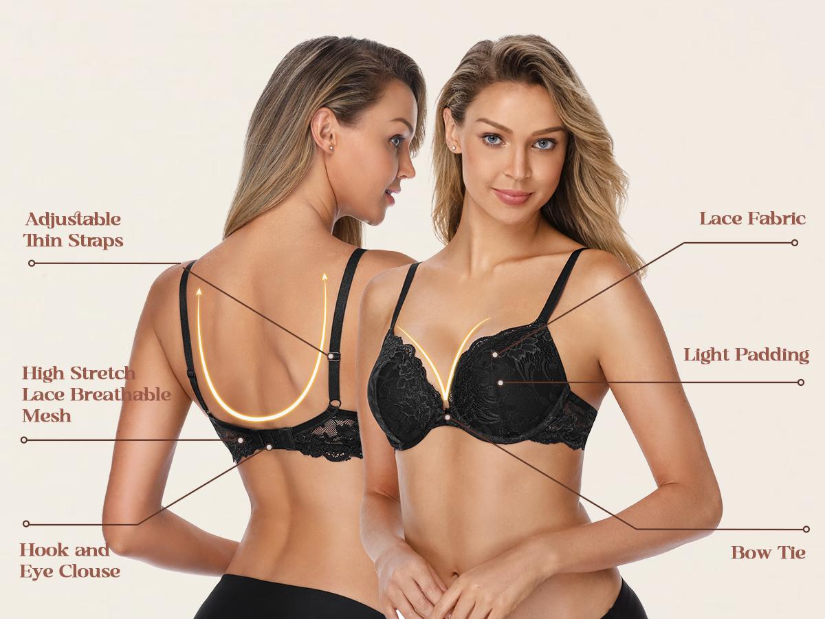 WingsLove Enchante Floral Lace T-shirt Bras Comfort Padded Supportive Full Coverage Underwire Bra for Womenswear WingsLove Enchante Floral Lace T-shirt Bras Comfort Padded Supportive Full Coverage Underwire Bra for Womenswear