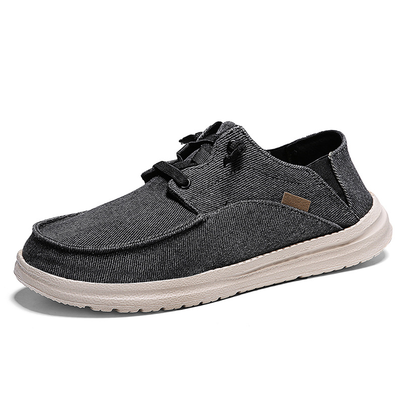 Men's Loafer Shoes Canvas Breathable Casual Slip On Sneakers