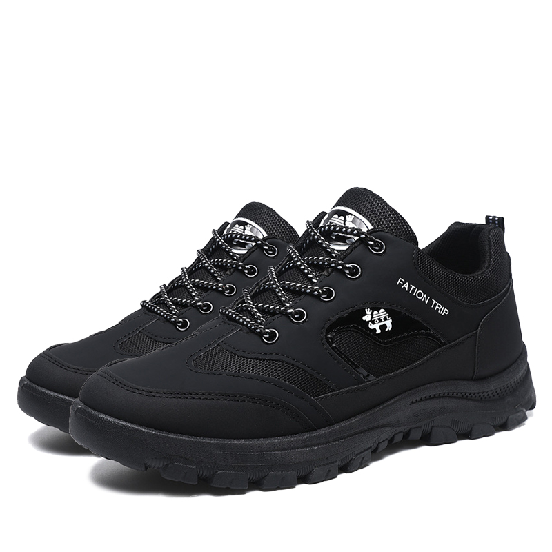 Men's Thickened Sole Elastic Collar Orthopedic Insole Comfortable Outdoor Shoes Casual Shoes-walkjoyful