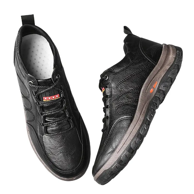 MEN'S LEATHER HAND STITCHING ARCH SUPPORT & NON-SLIP BREATHABLE SHOES-walkjoyful