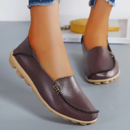 Vanccy PU Leather Loafers-walkjoyful