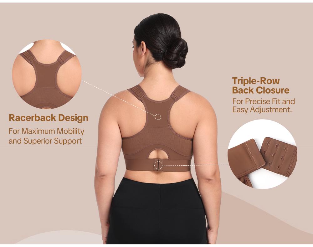 HSIA FlexCore Plus Size High Impact Wireless Fixed Molded Cups Full Coverage High Support Sports Bras for Women Racerback Workout Bra Breathable Advanced Moisture Wicking Fabric Mesh Back Bra Adjustable Padded Straps Gym Running Bra For Big Bust Women HSIA FlexCore Plus Size High Impact Wireless Fixed Molded Cups Full Coverage High Support Sports Bras for Women Racerback Workout Bra Breathable Advanced Moisture Wicking Fabric Mesh Back Bra Adjustable Padded Straps Gym Running Bra For Big Bust Women