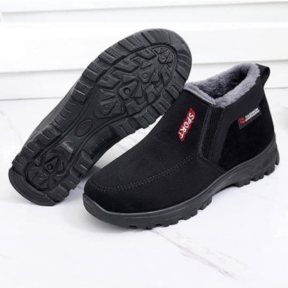 (⏰CLEARANCE SALE 70% OFF) Men's 2024 Winter New Waterproof And Non-Slip Slip-On Warm Cotton Shoes Correction Ankle Support Wide Toe Arch Support Sports Shoes-walkjoyful
