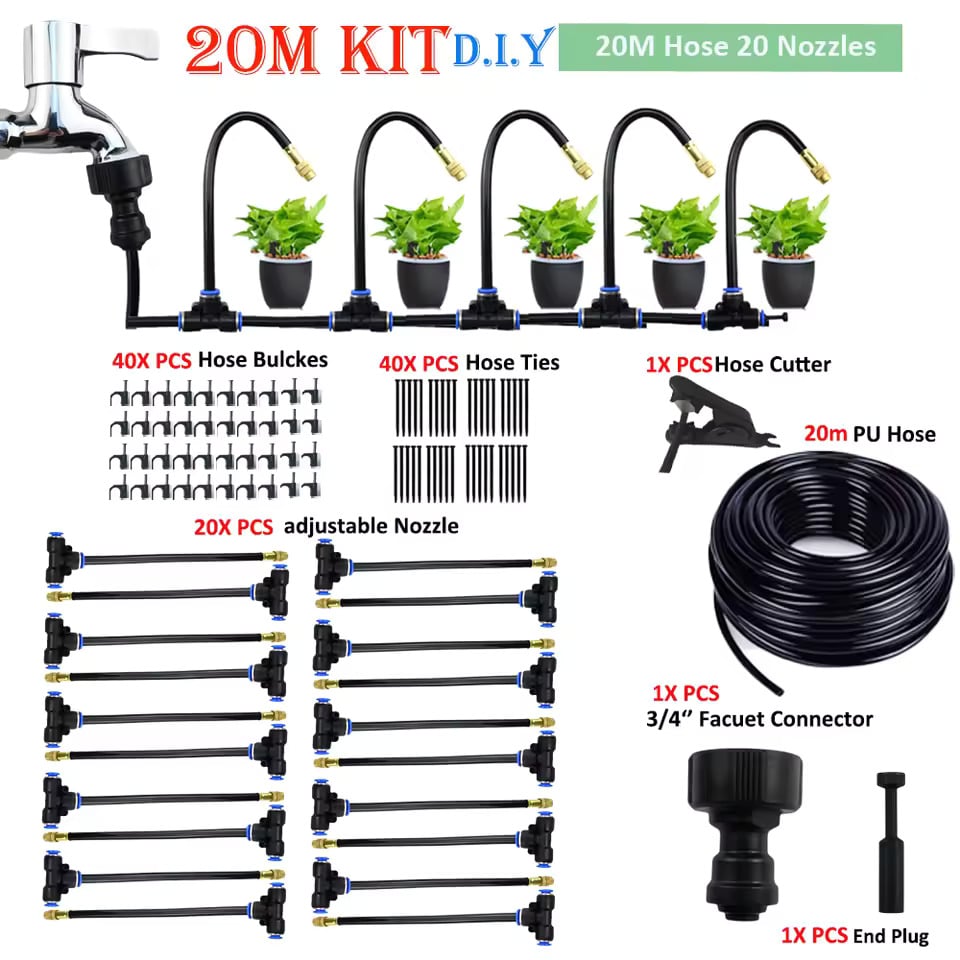 🔥360° Curved Garden Automatic Irrigation System
