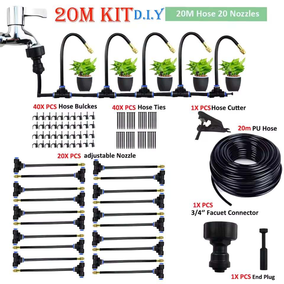 🔥360° Curved Garden Automatic Irrigation System