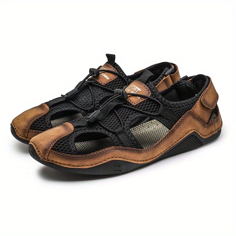 Men's Genuine Leather Non-slip Sandals - Perfect for Outdoor Walking and Hiking in Spring and Summer!-walkjoyful