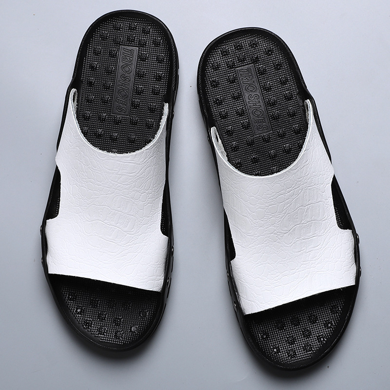 Men's Lightweight Open Toe Slippers - Wear-resistant Non-Slip Comfy Casual Shoes-walkjoyful