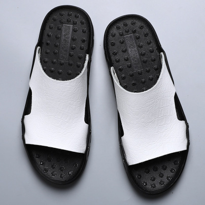 Men's Lightweight Open Toe Slippers - Wear-resistant Non-Slip Comfy Casual Shoes-walkjoyful