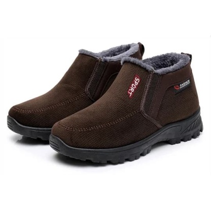 (⏰CLEARANCE SALE 70% OFF) Men's 2024 Winter New Waterproof And Non-Slip Slip-On Warm Cotton Shoes Correction Ankle Support Wide Toe Arch Support Sports Shoes-walkjoyful