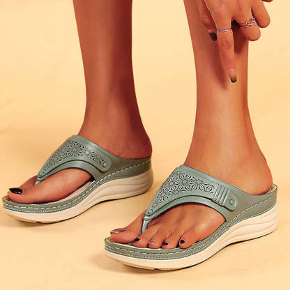 Vanccy summerWedge slippers women shoes