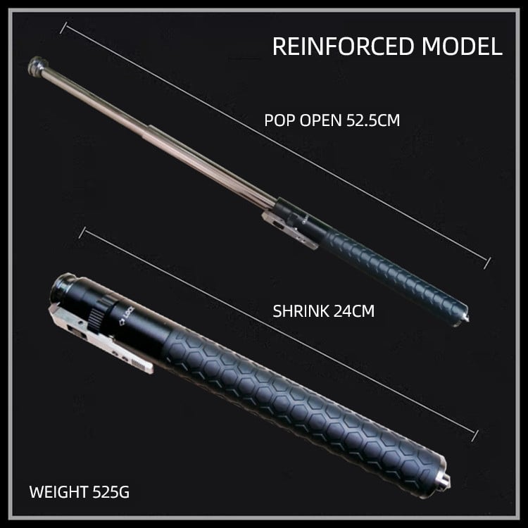 🔥🔥2025 Hot Sale Enhanced Automatic Retractable Self-Defense Multifunctional Hiking Stick