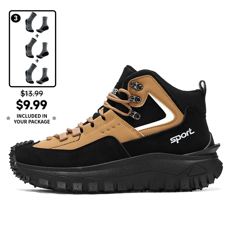 (⏰Limited Time Sale 70% OFF) Men's Outdoor Hiking Boots - Waterproof, Non-Slip, Puncture-Proof And Smash-Proof; Correct Arch Support And Wide Toe - Suitable For Daily Wear And Outdoor Adventures