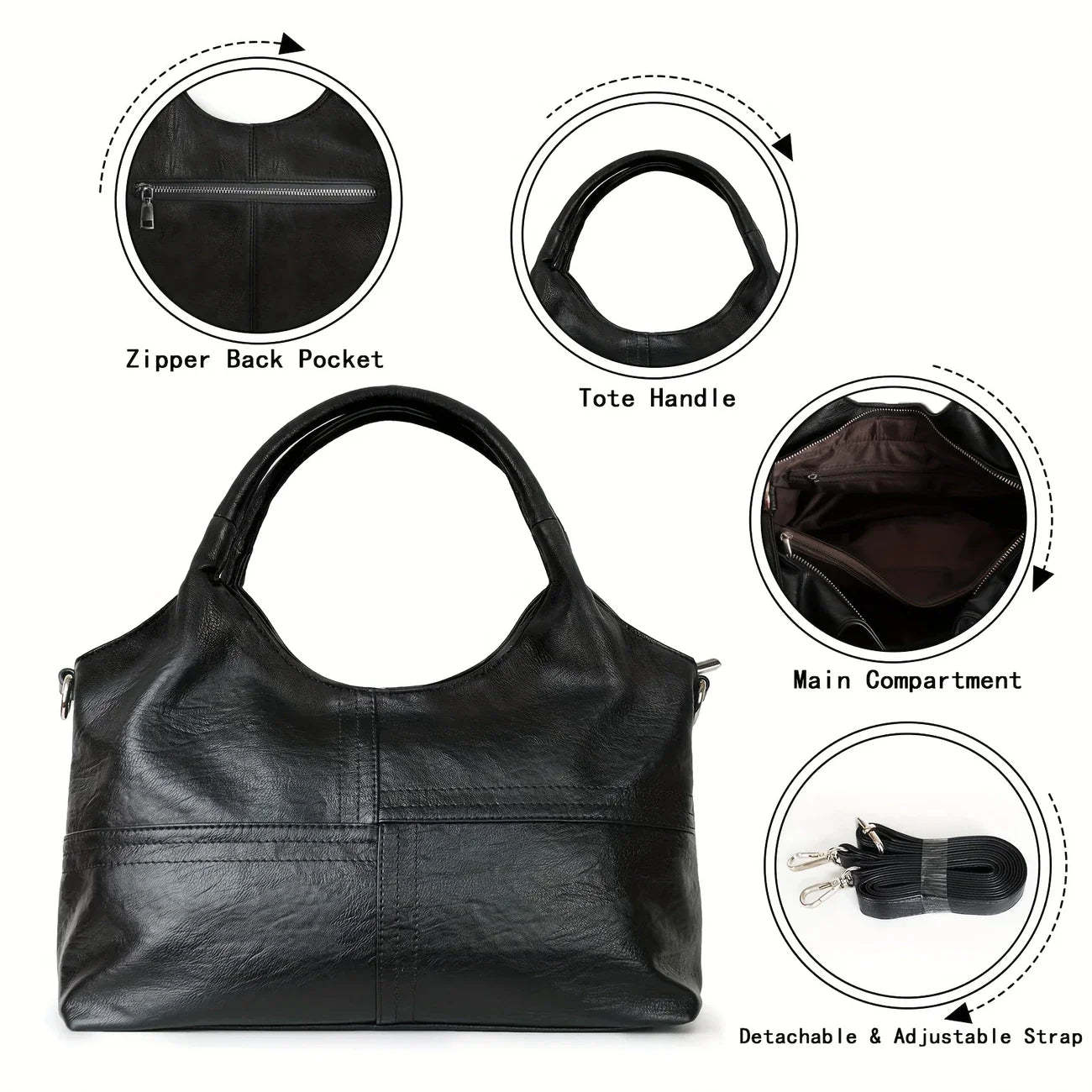 Elegant Genuine Leather Women's Crossbody Shoulder Bag