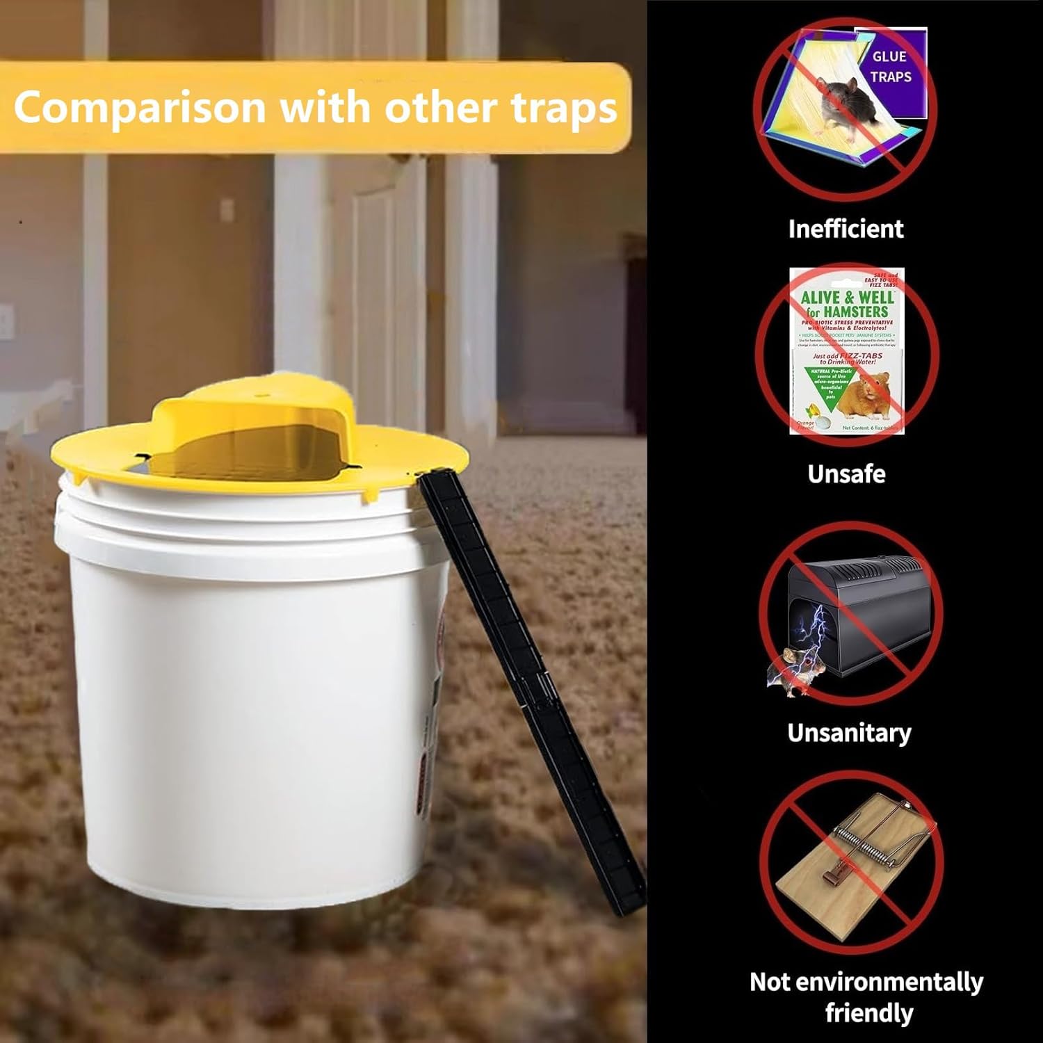 (🎁Black Friday Pre Sale-30% OFF) Bucket Lid Mouse Trap