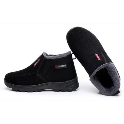 (⏰CLEARANCE SALE 70% OFF) Men's 2024 Winter New Waterproof And Non-Slip Slip-On Warm Cotton Shoes Correction Ankle Support Wide Toe Arch Support Sports Shoes-walkjoyful