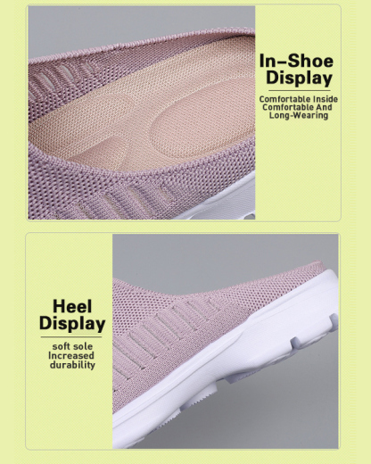 MEN'S BREATHABLE COMFORTABLE LIGHT HALF SLIPPERS