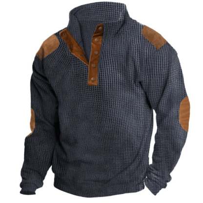 Men's Outdoor Casual Stand Collar Long Sleeve Sweatshirt