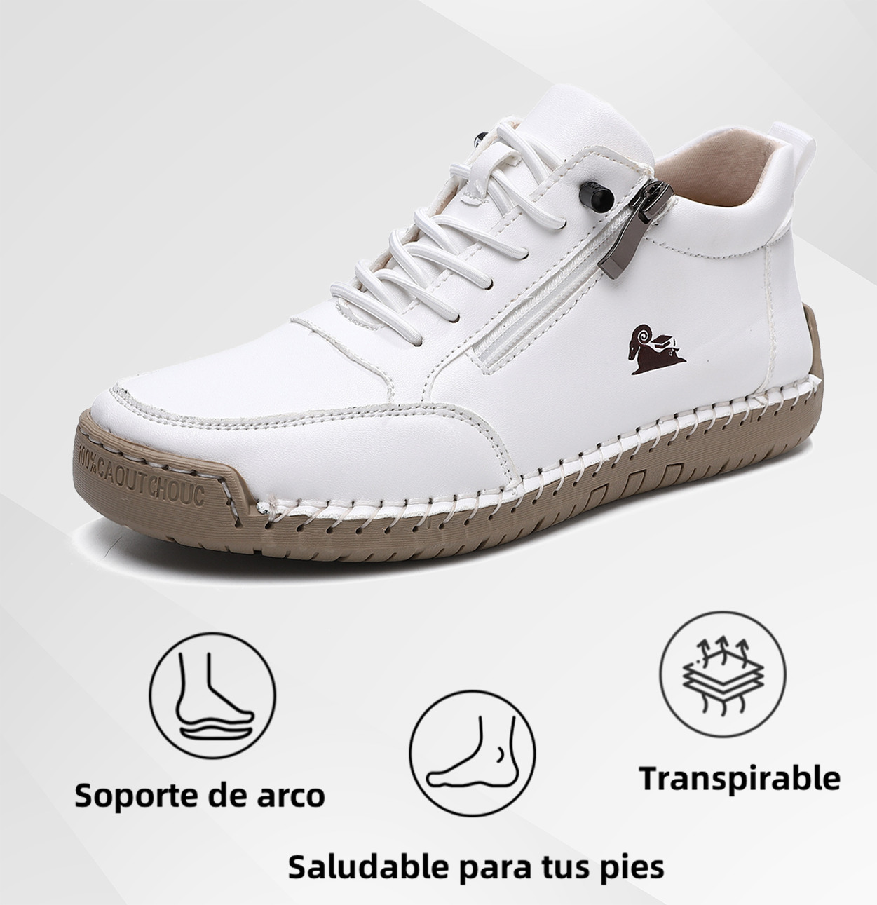 ( 50% de descuento - No te lo pierdas!) Zapatos de piel de becerro seleccionados - Zapatos ortop��dicos - - Duraderos, antideslizantes e impermeables (soporte de arco, alivio del dolor, unisex)