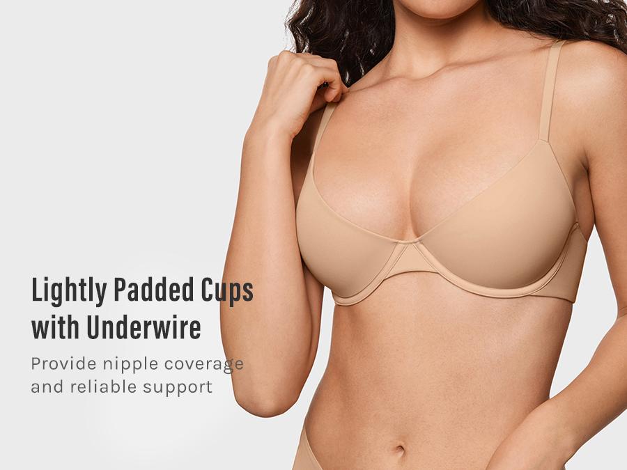 INLYRIC Women's Inbarely Plus Balconette Bra - Lightly Padded Underwire Sexy Tshirt Demi Bras Supportive Soft Fabric Adjustable Straps SpringStatements INLYRIC Women's Inbarely Plus Balconette Bra - Lightly Padded Underwire Sexy Tshirt Demi Bras Supportive Soft Fabric Adjustable Straps SpringStatements