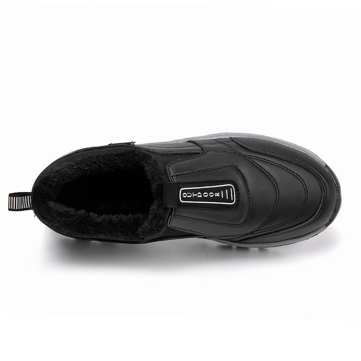 (e??��Best Selling) Men's Comfortable Waterproof Orthopedic Walking Shoes Plus Velvet Shoes