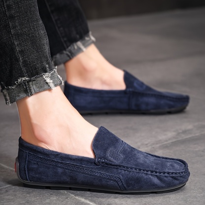 MEN��S COMFORTABLE SLIP-ON CASUAL SHOES-walkjoyful