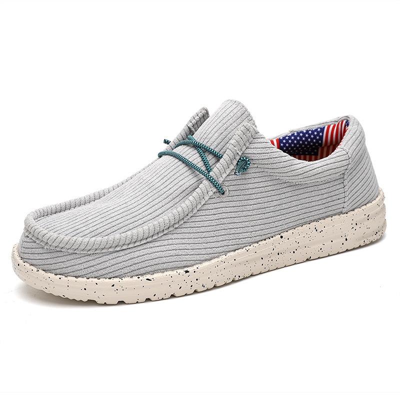 Men's Star Stripes Breathable Lightweight Non-slip Slip On Comfortable Loafers