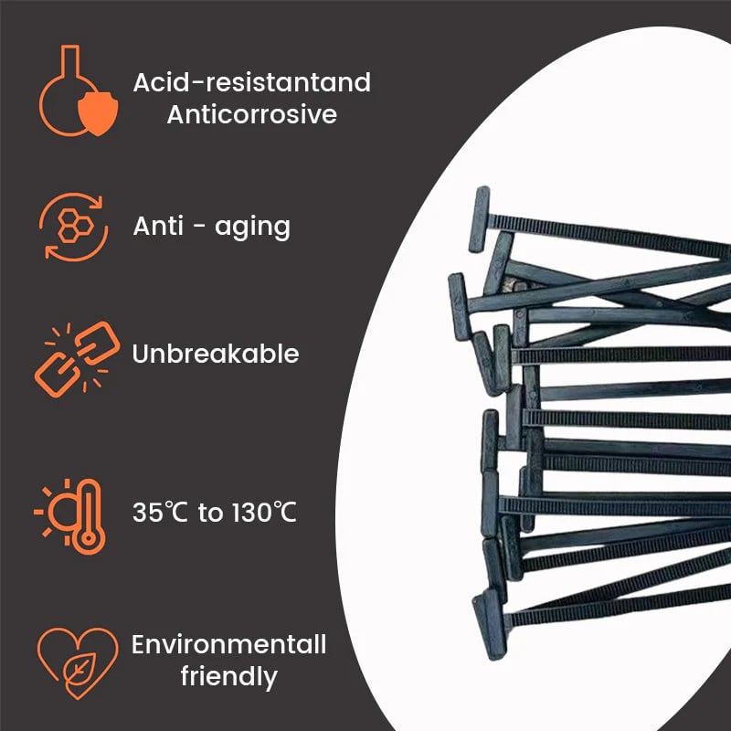 🚗 Instant Car Fix - 🔧 Nylon Universal Cable Tie Buckle - For Quick, Secure Vehicle Part Fastening!