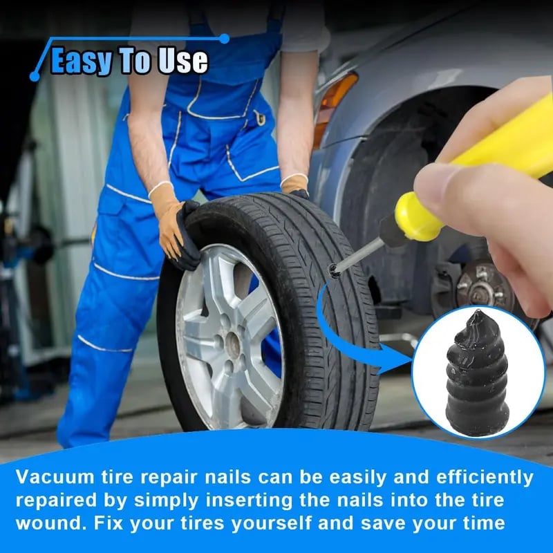 👨‍🔧Last Day 49%OFF🔥Tire Repair Rubber Nail🚚Free Screwdriver Included