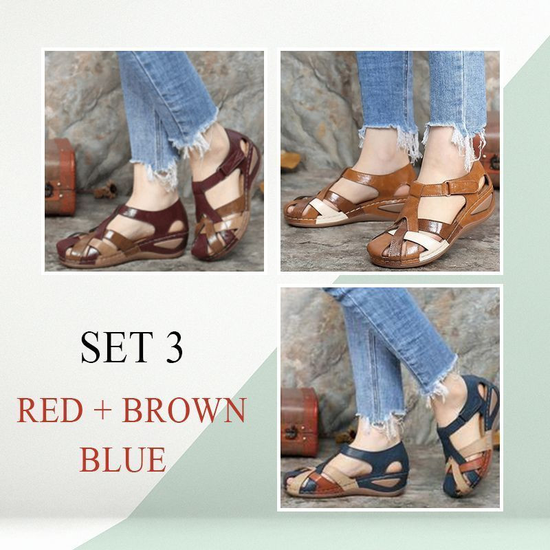 [#1 Trending 2022]PREMIUM Retro Arch Support Comfy Round Toe Sandals-burnzay