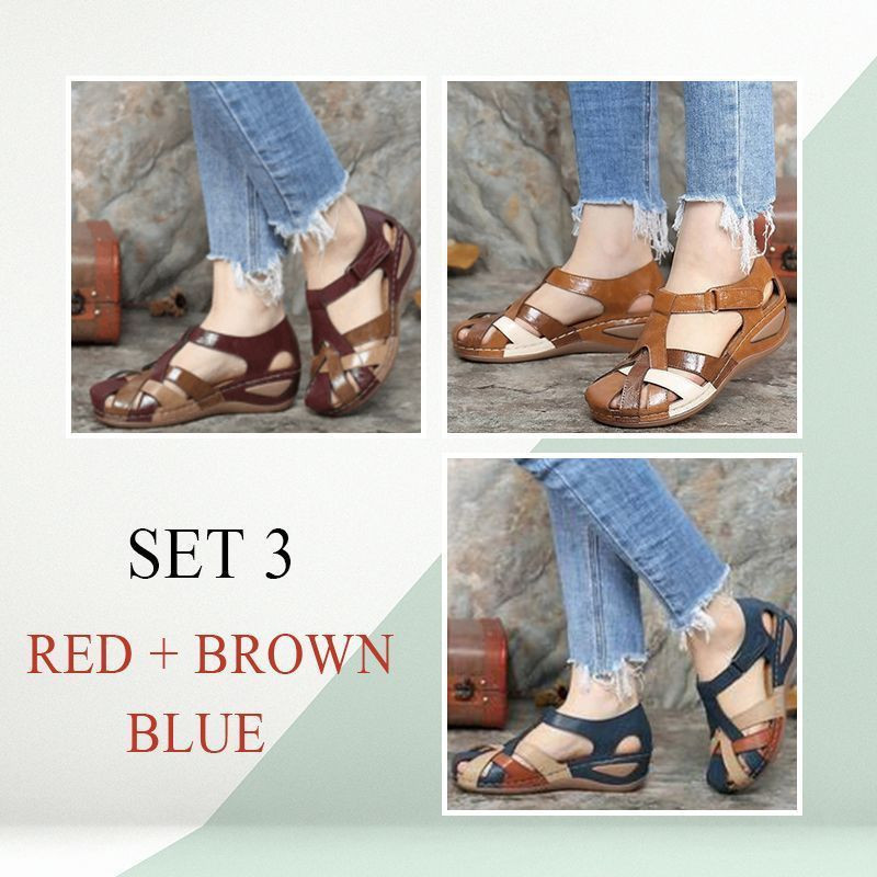 [#1 Trending 2022]PREMIUM Retro Arch Support Comfy Round Toe Sandals-burnzay