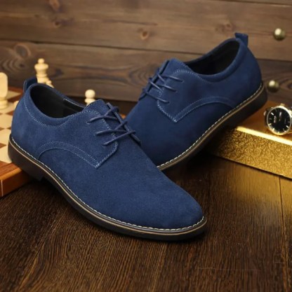 🔥Hot Sale🎁--70% OFF 🎉Mens Classic ritish Style Suede Oxfords Lace Up Business Formal Casual Shoes