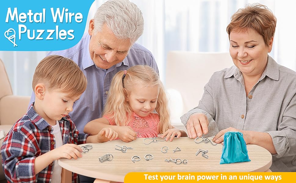 Wire Magic Trick Toy IQ Puzzle Set