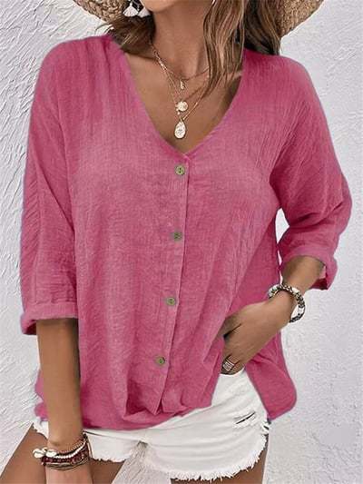 🔥Loose V-neck Pullover Women's Shirt