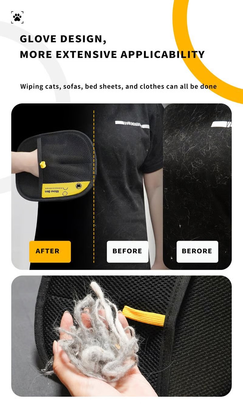 Pet hair remover Electrostatic gloves