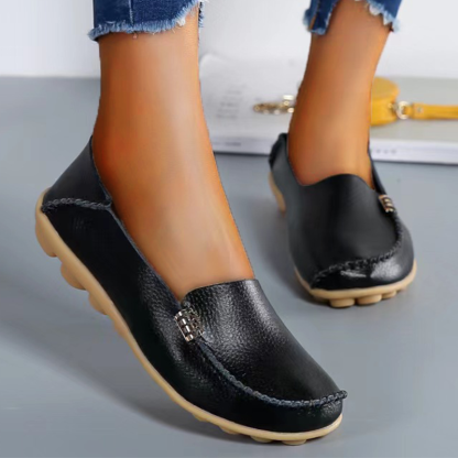 Vanccy PU Leather Loafers-walkjoyful