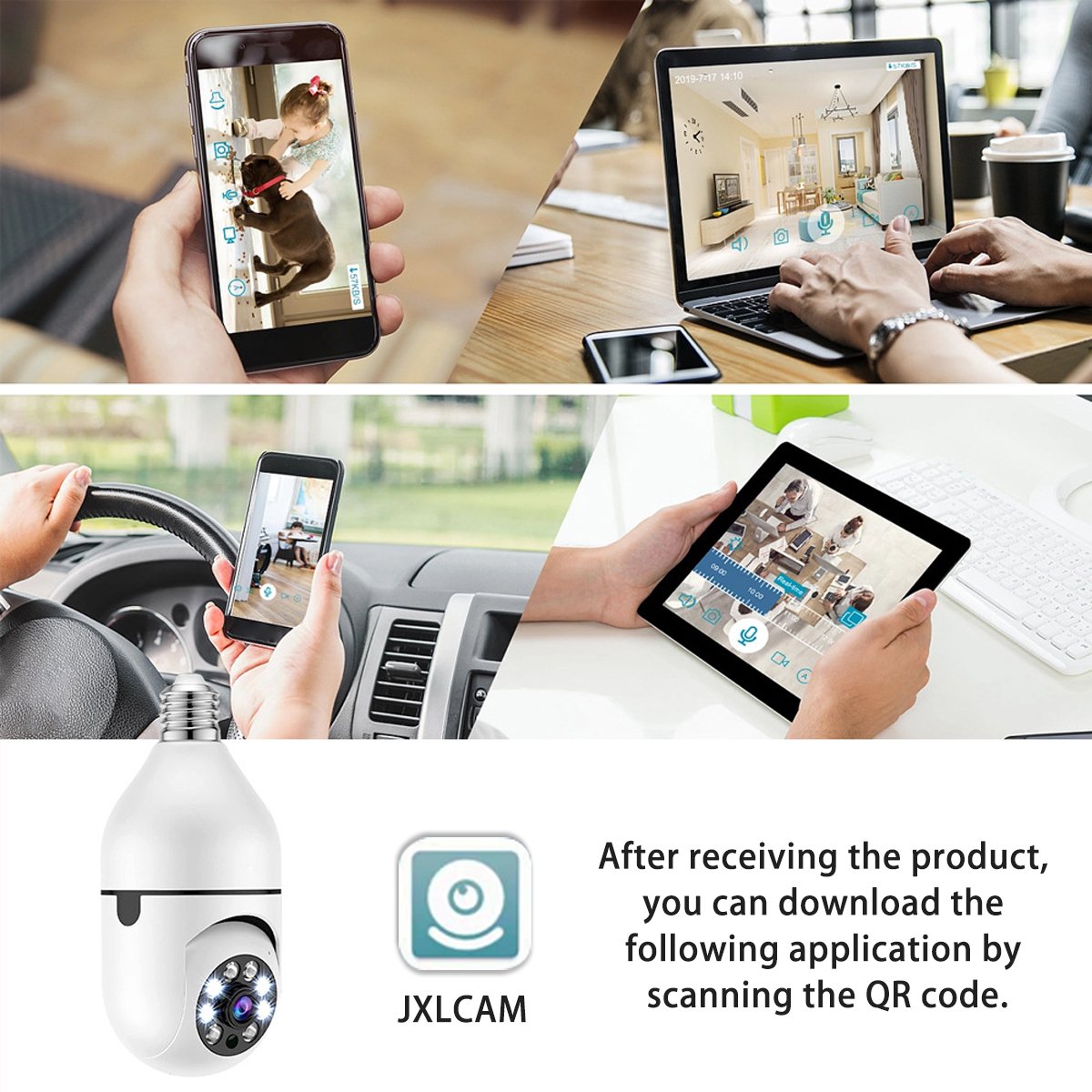 💥5G Wireless Wifi Light Bulb Security Camera 1080P HD-BUY 2 FREE SHIPPING