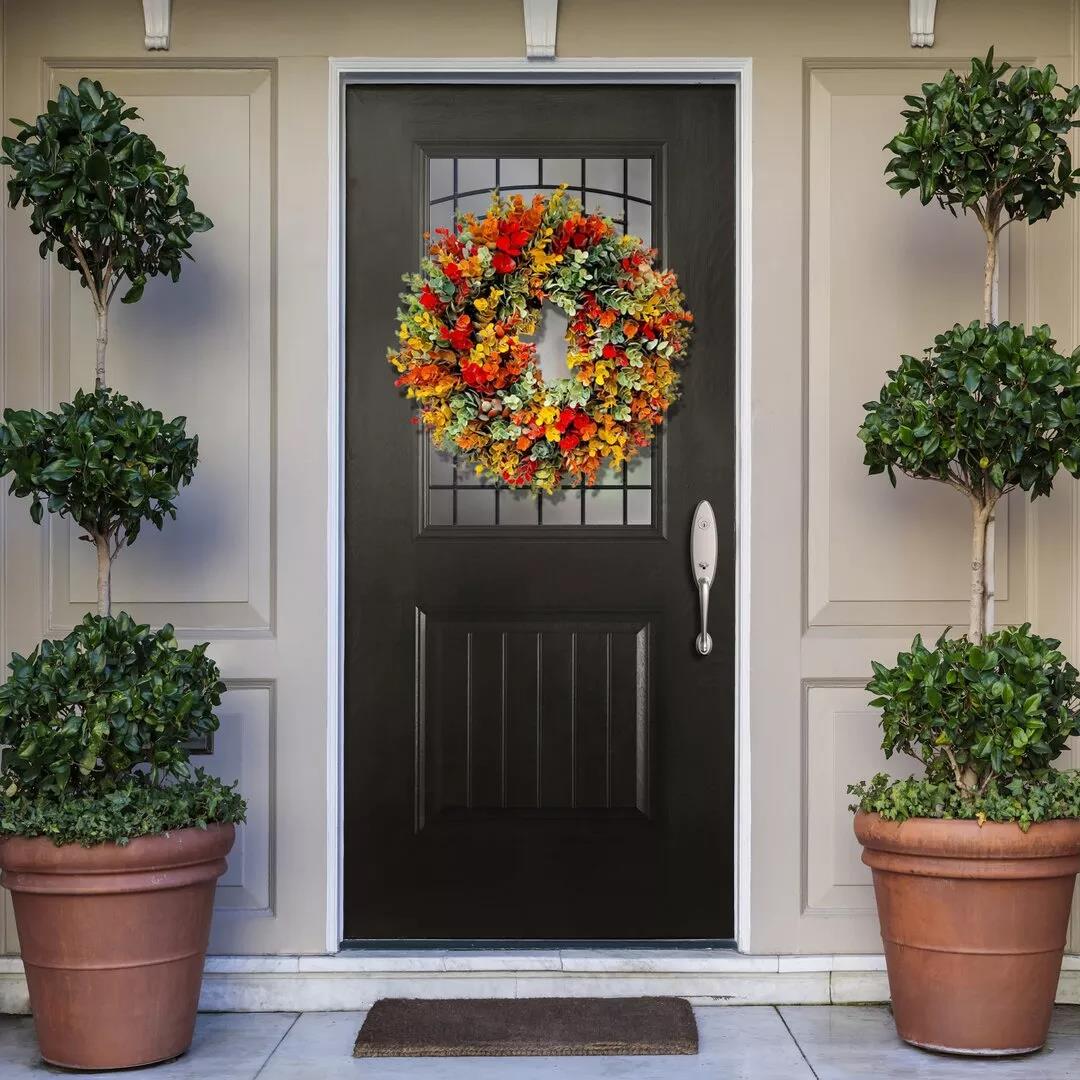 🍁Fall Eucalyptus Farmhouse Wreath