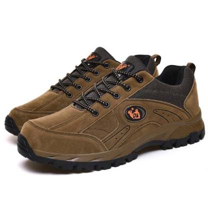Men's Comfy Arch Support Lightweight Waterproof Non-Slip Hiking Orthopedic Shoes